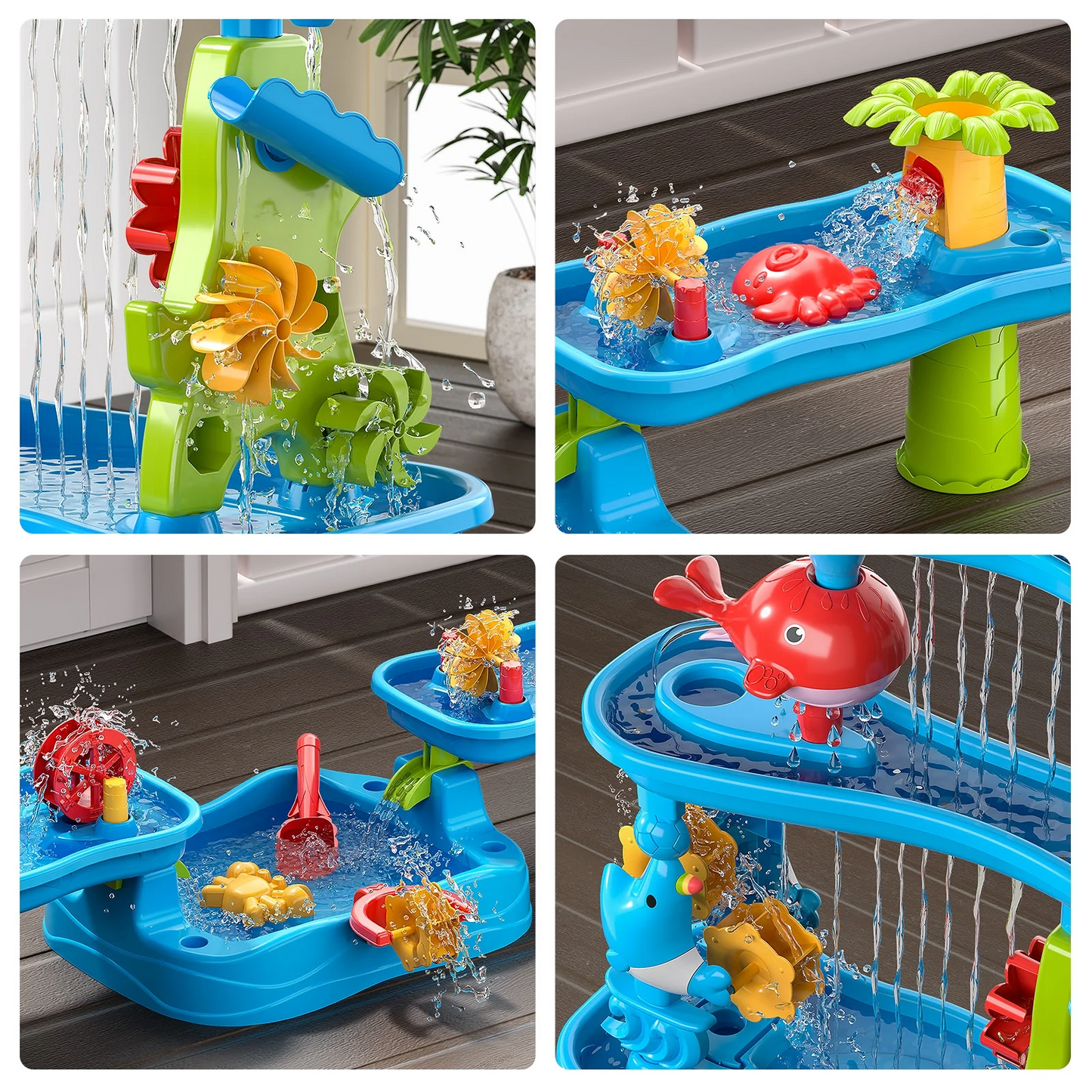 Dinosaur Planet Kids Sand Water Table, Sandbox Table Kids Activity Sensory Play Table Summer Outdoor Toys Boys Girls Christmas Gift